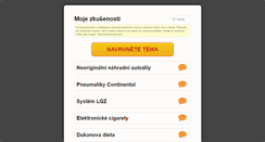 Desktop Screenshot of mojezkusenosti.cz