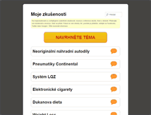 Tablet Screenshot of mojezkusenosti.cz